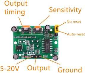 img 1 attached to 🔦 Oiyagai AM312 Мини Пироэлектрический модуль датчика PIR - 2 шт. Руководство по обнаружению движения инфракрасного излучения IR