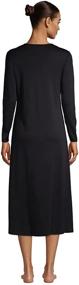img 3 attached to 😴 Lands' End Women's Supima Cotton Long Sleeve Midcalf Nightgown: Luxurious Comfort for a Dreamy Night's Sleep