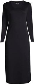 img 1 attached to 😴 Lands' End Women's Supima Cotton Long Sleeve Midcalf Nightgown: Luxurious Comfort for a Dreamy Night's Sleep