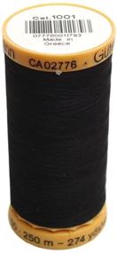 img 2 attached to Gutermann Natural Cotton Thread 273 Yards-Black: Durable and Versatile Sewing Thread for All Projects