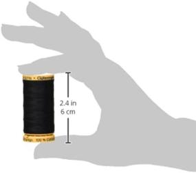 img 1 attached to Gutermann Natural Cotton Thread 273 Yards-Black: Durable and Versatile Sewing Thread for All Projects