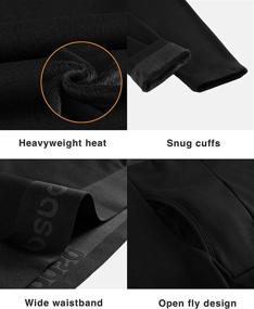 img 3 attached to LAPASA Men's Fleece Lined Thermal Underwear Bottoms - Light, Mid, and Heavy Weight Pants - Available in 1 and 2 Packs (Thermoflux M10, M56, M25)