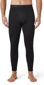 img 4 attached to LAPASA Men's Fleece Lined Thermal Underwear Bottoms - Light, Mid, and Heavy Weight Pants - Available in 1 and 2 Packs (Thermoflux M10, M56, M25)