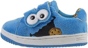 img 1 attached to Sesame Street Elastic Adjustable Boys' Sneakers: Comfy and Stylish Footwear for Kids