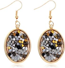 img 1 attached to 💎 Женское ожерелье с ринестонами из золотого металла: утверждение о ярких ожерельях и комплектах ювелирных изделий