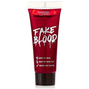 img 4 attached to 🩸 Enhanced Splashes & Spills Realistic Fake Blood - Face and Body Paint - 10ml - Pretend Costume and Dress Up Makeup - New & Improved Formula!
