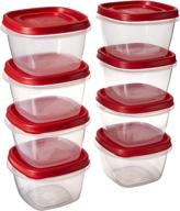 🍱 резиновые контейнеры rubbermaid easy find lid square объемом 2 чашки - 8 штук логотип