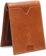 foxhackle rfid-blocking leather bifold wallet for men - sleek minimalist men's accessory logo