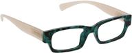 👓 peepers by peeperspecs women's ivy blue light blocking rectangular reading glasses logo