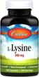 carlson l lysine amino acids capsules logo