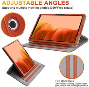 img 2 attached to 📱 Premium Leather Case for Samsung Galaxy Tab A7 10.4 2020 Tablet - Full Protection, Multi-Angle Viewing, Pencil Holder