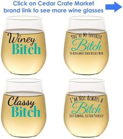 img 2 attached to 🍷 I'm Not Always - Funny Wine Glasses for Women: Perfect Gift for Best Friend, Girlfriend, Sister | Stemless 15oz, Gift Box Included!