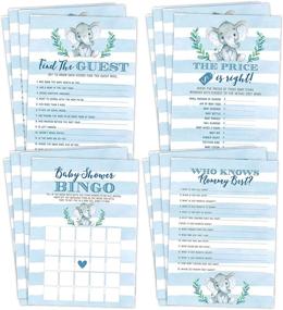img 2 attached to 🐘 Optimized Baby Shower Games Bundle: Elephant Boy Theme - Bingo, Find The Guest, The Price Is Right, Who Knows Mommy Best + 25 More Games