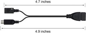 img 2 attached to 🔌 ZYF переходник Micro USB на USB порт (кабель OTG + кабель питания) - 2 штуки: улучшите Firestick, потоковые ТВ-приставки, медиаустройства, опыт работы с Android на телефоне и планшете.