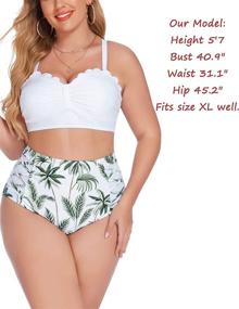 img 3 attached to Avidlove Swimsuit Waisted Control Swimwear