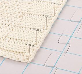 img 2 attached to Enhance Your Knitting & Crochet Projects with 9 Pack Blocking Mats, 200 T Pins, and Storage Bag (12.5 in)