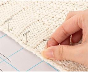 img 3 attached to Enhance Your Knitting & Crochet Projects with 9 Pack Blocking Mats, 200 T Pins, and Storage Bag (12.5 in)