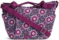 vera bradley hadley satchel lotus women's handbags & wallets logo