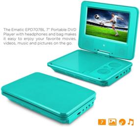 img 3 attached to 📀 Ematic EPD707TL 7-inch Portable DVD Player with Matching Headphones and Bag