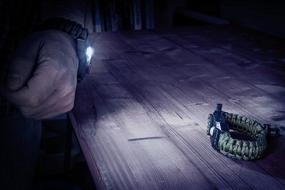 img 1 attached to A2S LEDway Paracord Bracelet: 6-IN-1 Tactical Survival Gear Kit 🔦 with Larger Compass, LED SOS Flashlight & Whistle - Essential Emergency Toolset