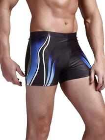 img 3 attached to 🩲 MinYong Men's Square Leg Swimsuit: Optimal Athletic Swimwear Briefs & Swim Jammer