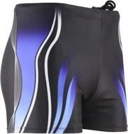 🩲 minyong men's square leg swimsuit: optimal athletic swimwear briefs & swim jammer logo