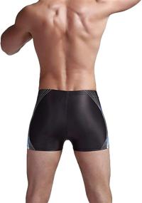 img 1 attached to 🩲 MinYong Men's Square Leg Swimsuit: Optimal Athletic Swimwear Briefs & Swim Jammer