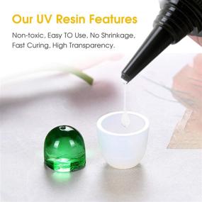 img 3 attached to 💎 Premium UV Resin Hard Type Crystal Clear Glue: Ultraviolet Curing (65g)