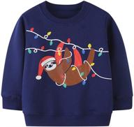 eulla christmas sweatshirt sweater graphic boys' apparel logo