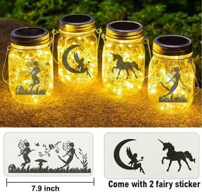 img 1 attached to Enhance Your Outdoor Decor with 10 Pack Solar Mason Jar Lid Lights - Perfect for Gardens, Patios, and Lawns! (Jars Not Included)