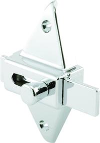 img 2 attached to 🚻 Universal Restroom Stall Latch - Prime-Line PH 17039 Slide Latch (1pk) - Chrome Plated, Diecast Construction - Easy to Install - Fits Any Door Thickness - 2-3/4” Hole Centers