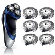 🪒 6-pack sh30 replacement heads for philips norelco series 3000, 2000, 1000 shavers | compatible with s1560 shaver head & comfortcut blades logo