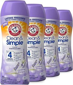 img 2 attached to Arm & Hammer Lavender Escape Clean & Simple In-Wash Scent Booster (18oz, 4 Count)