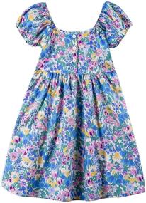 img 3 attached to 👗 Noomelfish Flower Floral Printed Dresses: Fashionable Girls' Clothing for Dresses