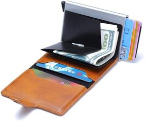 img 1 attached to Secure Credit Holder: Durable Leather Wallet for Ultimate Protection