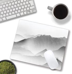 img 1 attached to 🖱️ Customized Non-Slip Mouse Pad with Natural Mountain Design – Waterproof, Smooth Mousepad for Computer Laptop