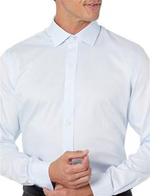 img 2 attached to 👔 Classy & Wrinkle-Free: BUTTONED Stretch Twill Non Iron Sleeve Men's Shirts