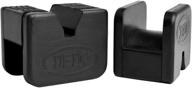 universal slotted frame rubber frame rail protector pinch weld protector - dedc 2 pack logo