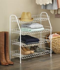 img 1 attached to 👚 Organize Your Closet with Whitmor 4-Tier Closet Shelves in White