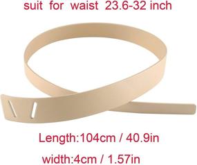 img 3 attached to 👗 CHIC DIARY Women's Fashion Knot Belt: Versatile Cowhide Leather Tie Waist Belt - No Buckle Cinch Belt for Dress & Jeans
