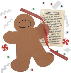 img 1 attached to Optimized Crafts for Kids: Legendary Gingerbread Man ORN. Craft Kit - Engaging Home Activities