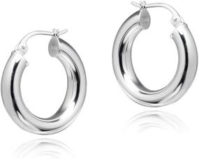 img 3 attached to 💎 Sterling Polished Round Tube Girls' Jewelry for Earrings - Sea Ice