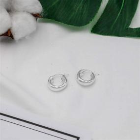 img 1 attached to 💎 Sterling Polished Round Tube Girls' Jewelry for Earrings - Sea Ice