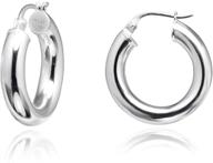 💎 sterling polished round tube girls' jewelry for earrings - sea ice logo