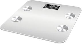 img 4 attached to Smart Bluetooth Body Fat Scale with App for iOS/Android - Digital Bathroom Scale for Weight, Fat Percentage, Water, Muscle Mass, BMR, Bone Density, Visceral Fat - Supports Up to 400 lbs - Creamy White