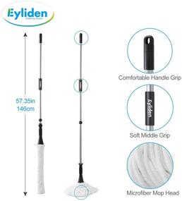 img 2 attached to 🧹 Eyliden Mop with 2 Reusable Heads: Easy Wring Twist Mop for Effective Floor Cleaning