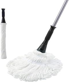 img 4 attached to 🧹 Eyliden Mop with 2 Reusable Heads: Easy Wring Twist Mop for Effective Floor Cleaning