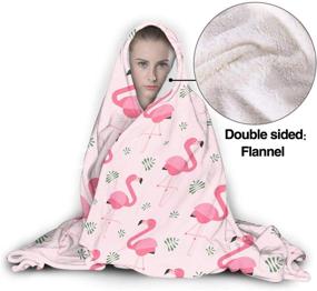 img 2 attached to MYSTCOVER Flamingo Blanket Flannel Lightweight