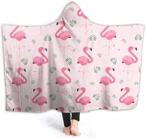 img 4 attached to MYSTCOVER Flamingo Blanket Flannel Lightweight