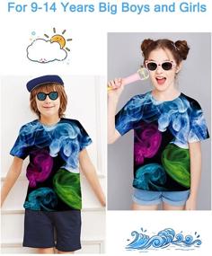 img 2 attached to 👕 Vibrant Tie Dye T Shirt Graphic: Colorful Tops, Tees & Shirts for Boys' Clothing